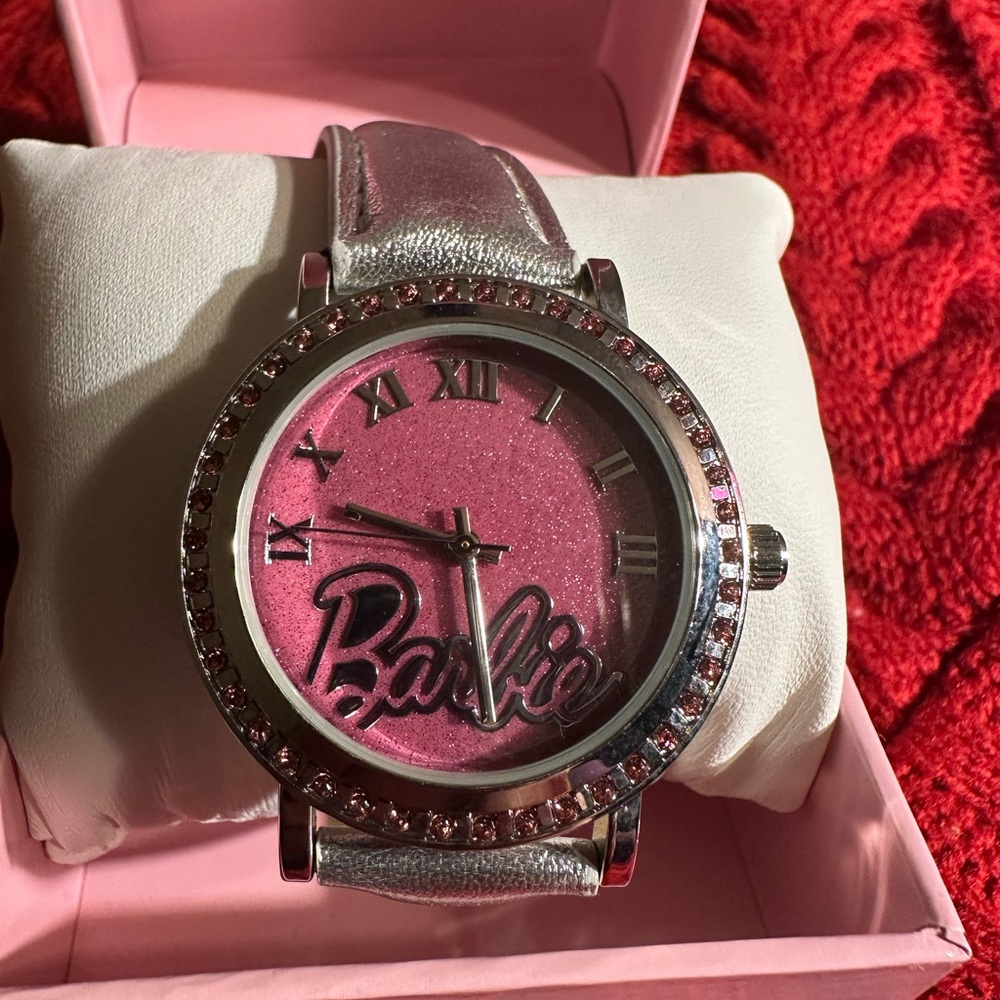 Barbie Glamorous Pink and Silver Timepiece